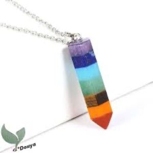 Chakra 7 Stone Pendant and Necklace